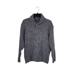 Irelandseye Fisherman Cable Knit Sweater Wool Cashmere Blend Small